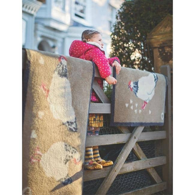 Eco - Friendly Washable Animals Mat - Bargainia.com - 5026134524705 - HGDESI_CHIKN1_065x085