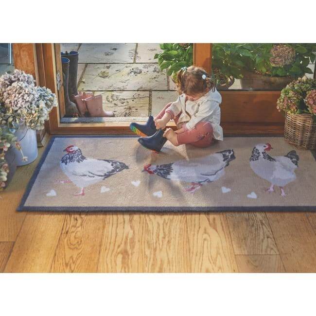 Eco - Friendly Washable Animals Mat - Bargainia.com - 5026134524705 - HGDESI_CHIKN1_065x085