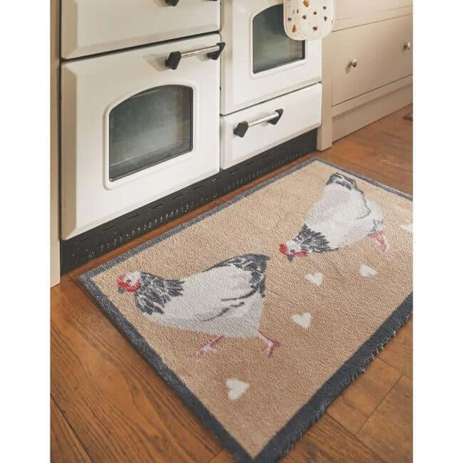 Eco - Friendly Washable Animals Mat - Bargainia.com - 5026134524705 - HGDESI_CHIKN1_065x085