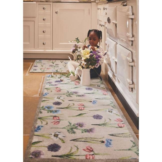 Eco - Friendly Washable Floral Mat - Bargainia.com - 5026134604544 - HGDESI_GRMUFL_065X085