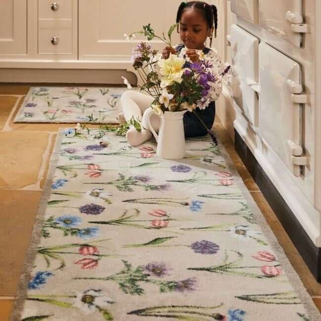 Eco - Friendly Washable Floral Mat - Bargainia.com - 5026134604544 - HGDESI_GRMUFL_065X085
