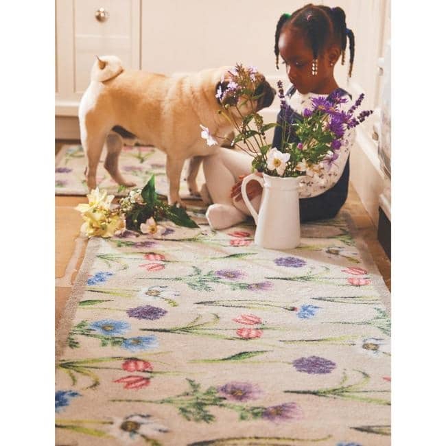 Eco - Friendly Washable Floral Mat - Bargainia.com - 5026134604544 - HGDESI_GRMUFL_065X085