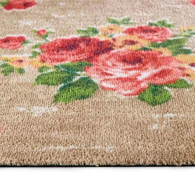 Eco - Friendly Washable Floral Mat - Bargainia.com - 5026134623460 - HGDESI_VTGRSE_065X150