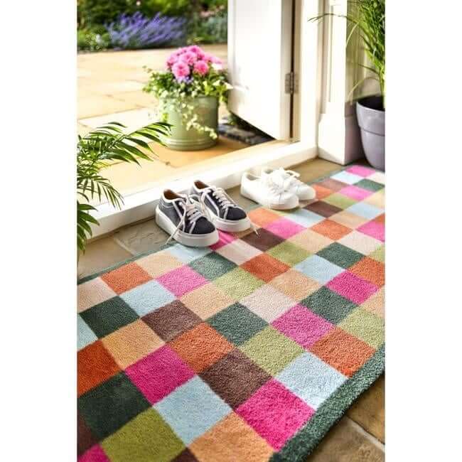 Eco - Friendly Washable Geometric Mat - Bargainia.com - 5026134631519 - HGDESI_ALLCHK_065X085