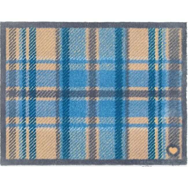 Eco - Friendly Washable Geometric Mat - Bargainia.com - 5026134639577 - HGDESI_BLUTAR_065X085