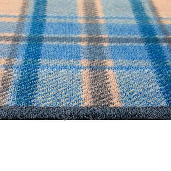 Eco - Friendly Washable Geometric Mat - Bargainia.com - 5026134639584 - HGDESI_BLUTAR_065X150