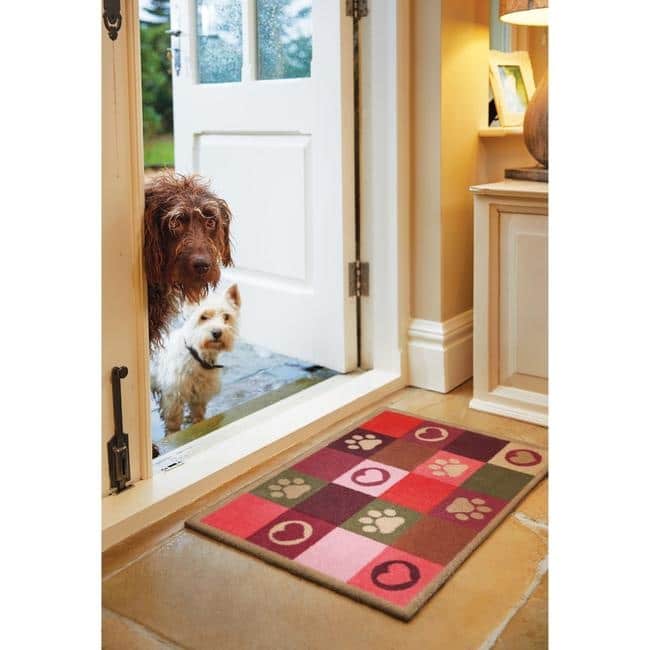 Eco - Friendly Washable Heart Pet Mat - Bargainia.com - 5026134639829 - HGDESI_PATPAW_065X085