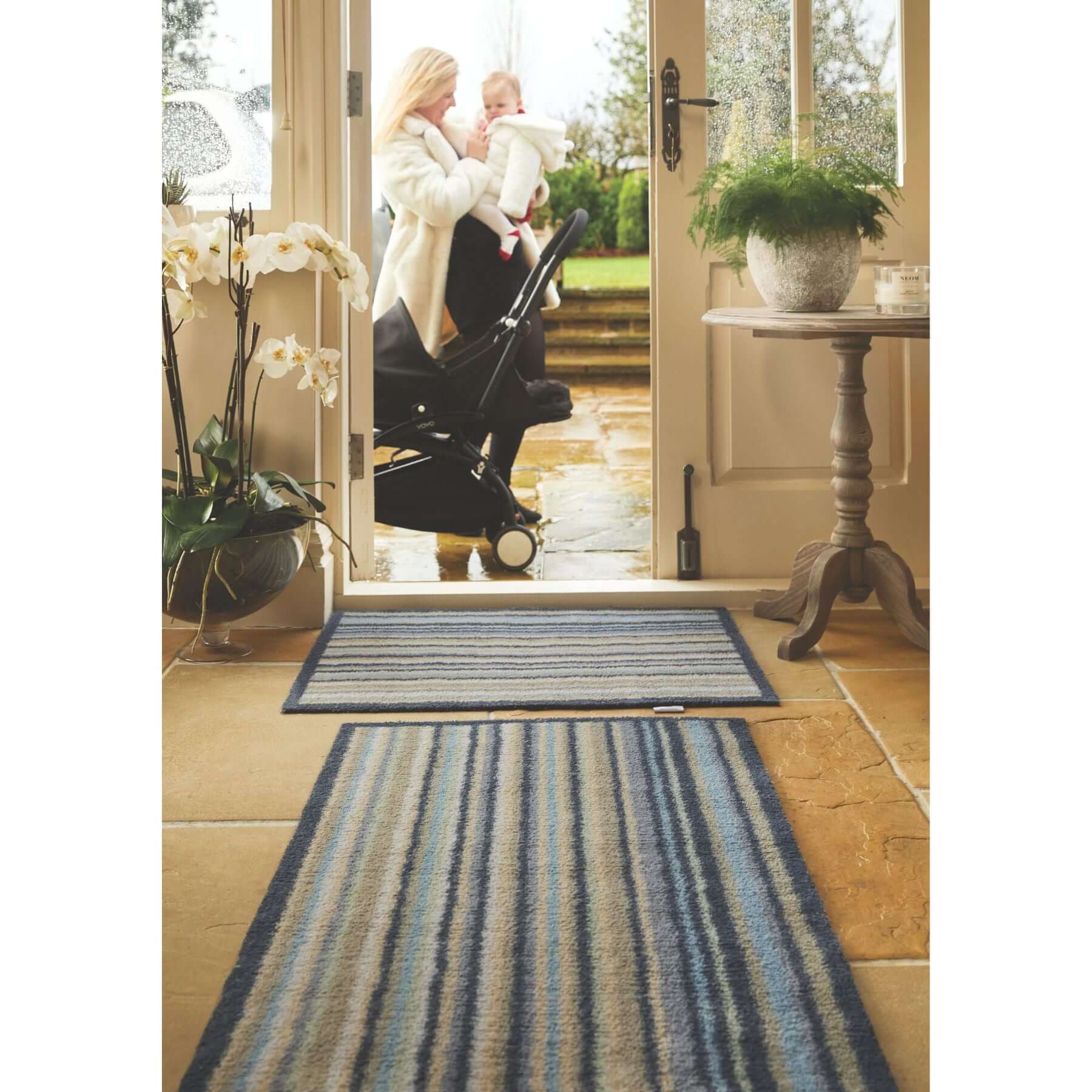 Eco - Friendly Washable Striped Mat - Bargainia.com - 5026134563780 - HGDESI_STRP84_065X085