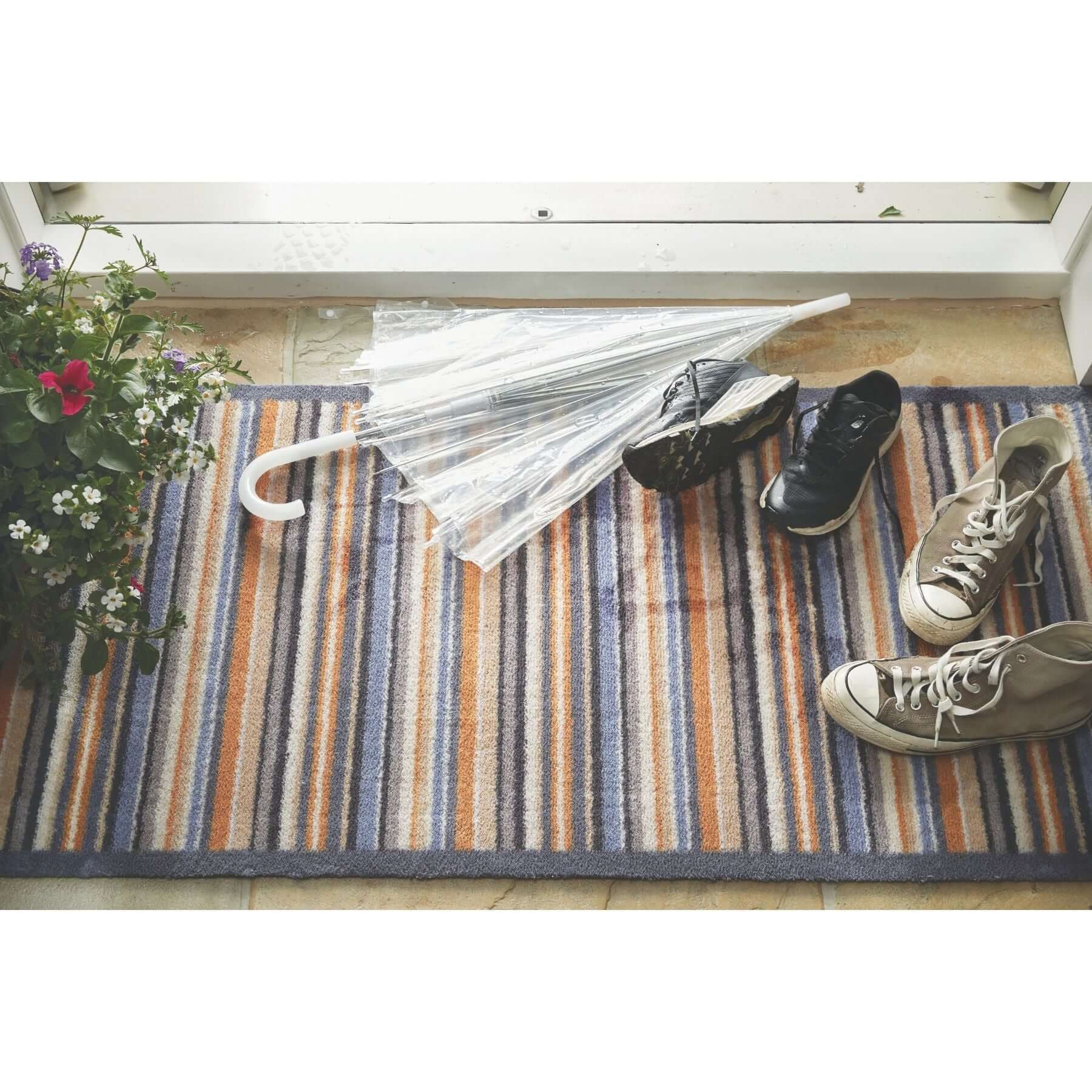 Eco - Friendly Washable Striped Mat - Bargainia.com - 5026134610705 - HGDESI_STRP86_065X085