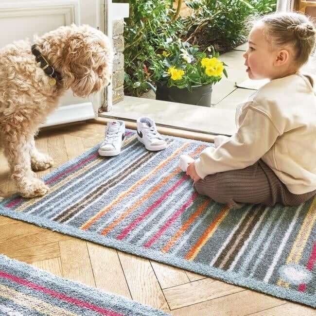 Eco - Friendly Washable Striped Mat - Bargainia.com - 5026134800755 - HGDESI_DESG13_065X085