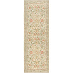 Eco - Washable Beige Rug Flowers Design - Bargainia.com - 