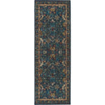 Eco - Washable Blue Rug Vintage Design - Bargainia.com - 