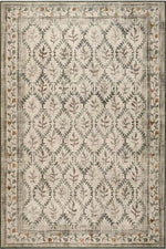 Eco - Washable Cream Rug Botanicals Design - Bargainia.com - 