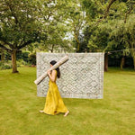 Eco - Washable Cream Rug Botanicals Design - Bargainia.com - 