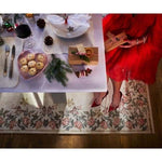 Eco - Washable Cream Rug Flower Design - Bargainia.com - 