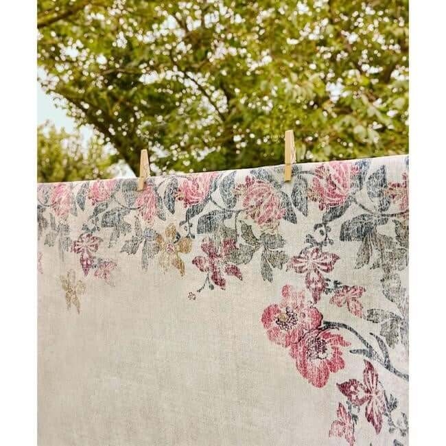 Eco - Washable Cream Rug Flower Design - Bargainia.com - 