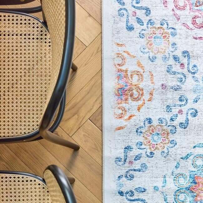 Eco - Washable Cream Rug Moroccan Design - Bargainia.com - 5026134622074 - HGECWA_MDNDAM_120X185