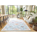 Eco - Washable Cream Rug Moroccan Design - Bargainia.com - 