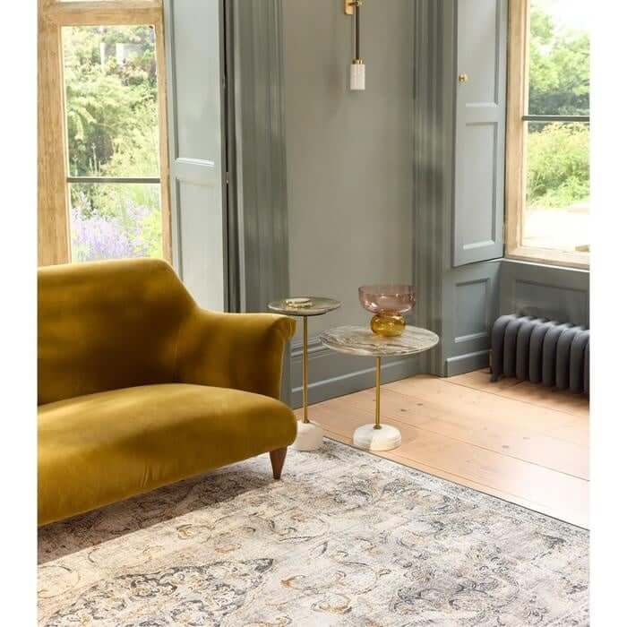 Eco - Washable Cream Rug Vintage Design - Bargainia.com - 5026134621633 - HGECWA_BARQUE_120X185