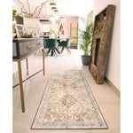 Eco - Washable Cream Rug Vintage Design - Bargainia.com - 