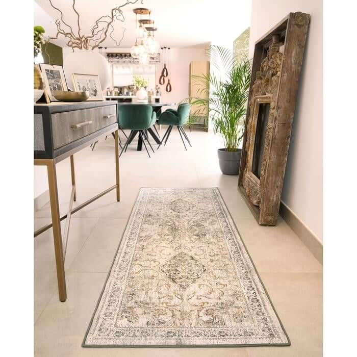 Eco - Washable Cream Rug Vintage Design - Bargainia.com - 5026134621664 - HGECWA_BARQUE_075X220