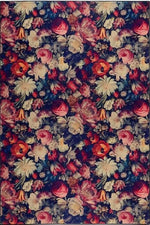 Eco - Washable Dark Flowers Design - Bargainia.com - 