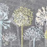 Eco - Washable Floral Design Mat in Grey - Bargainia.com - 
