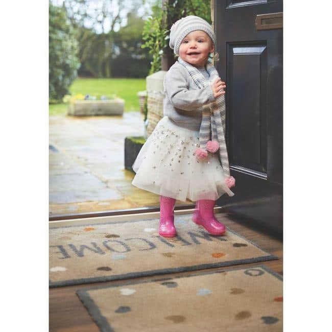 Eco Washable Floral Mats – Geometric - Bargainia.com - 5026134538184 - HGDESI_HOME34_065X085