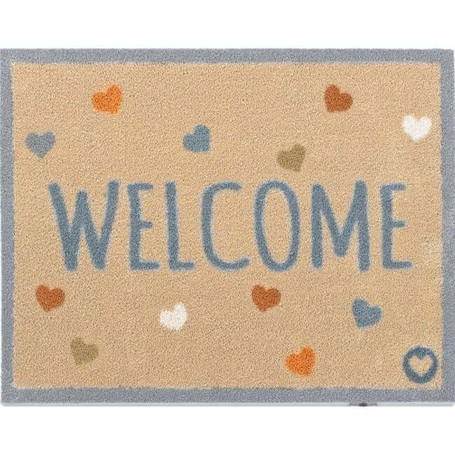 Eco Washable Floral Mats – Geometric - Bargainia.com - 5026134538184 - HGDESI_HOME34_065X085