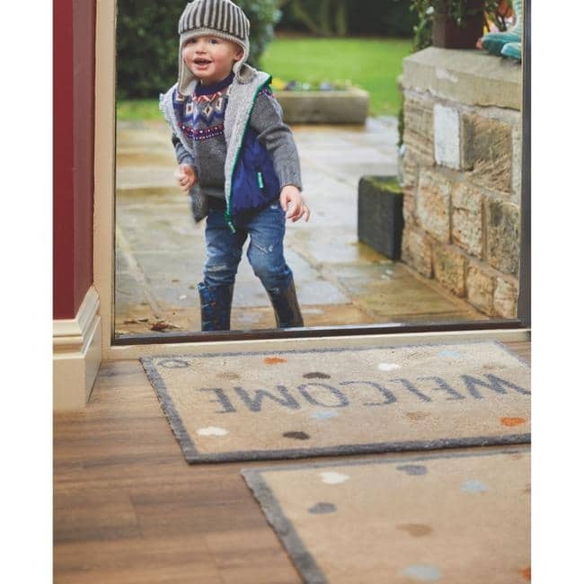 Eco Washable Floral Mats – Geometric - Bargainia.com - 5026134538184 - HGDESI_HOME34_065X085