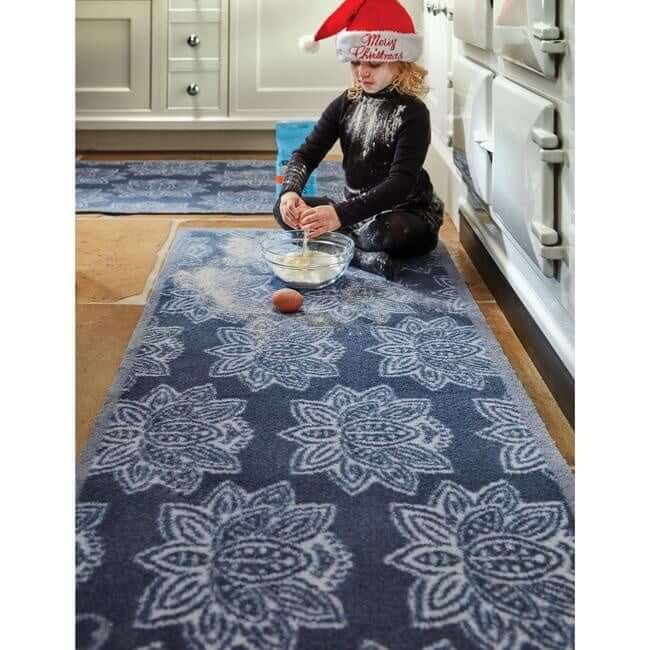 Eco Washable Floral Mats – Geometric - Bargainia.com - 5026134592926 - HGDESI_WDBLO1_065X085