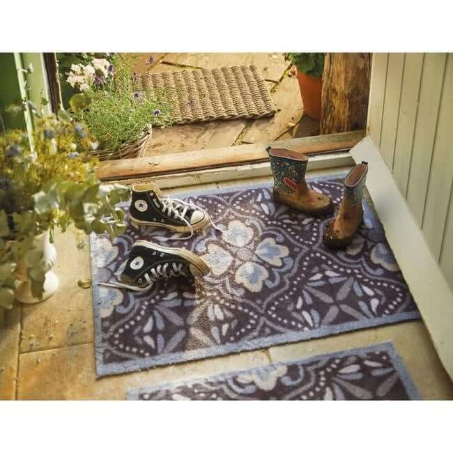 Eco Washable Floral Mats – Geometric - Bargainia.com - 5026134604223 - HGDESI_HOME45_065X085