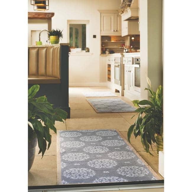 Eco Washable Floral Mats – Geometric - Bargainia.com - 5026134620254 - HGDESI_HOME44_065X085