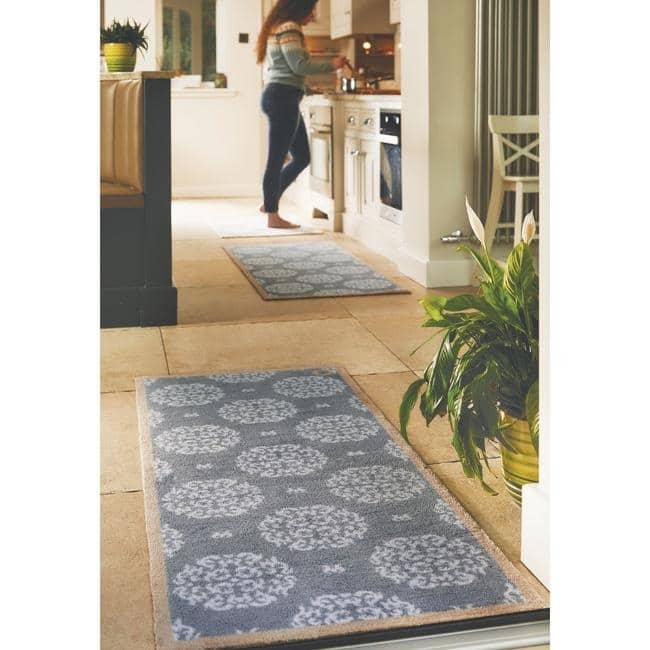 Eco Washable Floral Mats – Geometric - Bargainia.com - 5026134620254 - HGDESI_HOME44_065X085