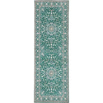 Eco - Washable Green Rug Medallion Design - Bargainia.com - 