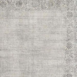 Eco - Washable Grey Rug Bordered Design - Bargainia.com - 