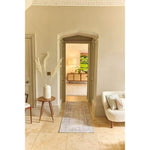 Eco - Washable Grey Rug Bordered Design - Bargainia.com - 