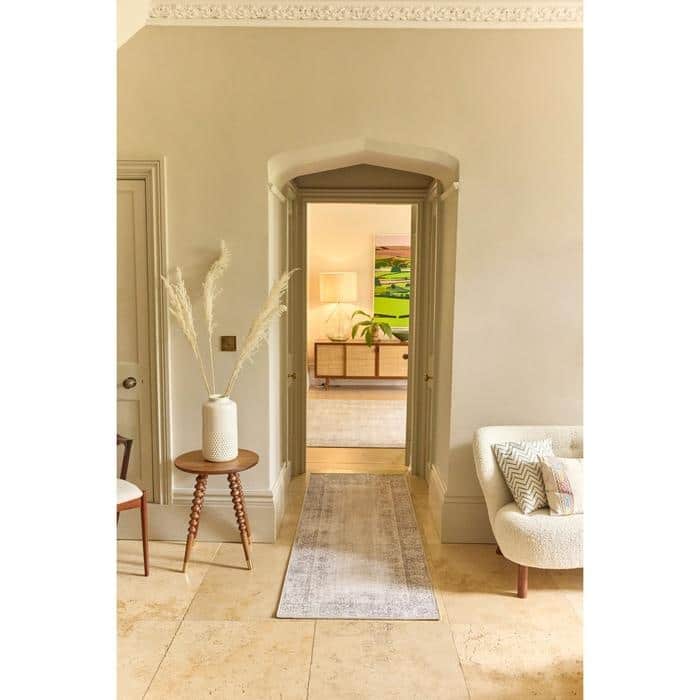 Eco - Washable Grey Rug Bordered Design - Bargainia.com - 5026134622302 - HGECWA_BROBOR_075X220