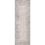Eco - Washable Grey Rug Bordered Design - Bargainia.com - 