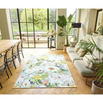 Eco - Washable Multicolour Rug Floral Design - Bargainia.com - 
