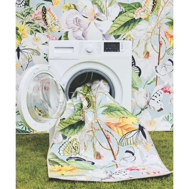 Eco - Washable Multicolour Rug Floral Design - Bargainia.com - 