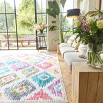 Eco - Washable Multicolour Rug Moroccan Design - Bargainia.com - 
