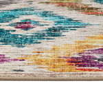 Eco - Washable Multicolour Rug Moroccan Design - Bargainia.com - 
