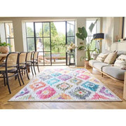 Eco - Washable Multicolour Rug Moroccan Design - Bargainia.com - 5026134622197 - HGECWA_PNTIKA_120X185