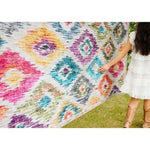 Eco - Washable Multicolour Rug Moroccan Design - Bargainia.com - 