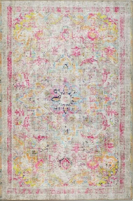 Eco - Washable Multicolour Rug Vintage Design - Bargainia.com - 5026134622159 - HGECWA_NEOCLA_120X185