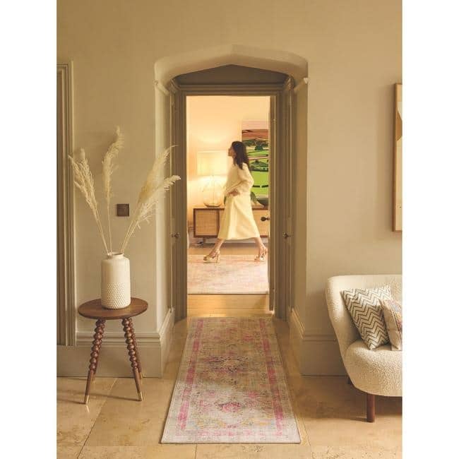Eco - Washable Multicolour Rug Vintage Design - Bargainia.com - 