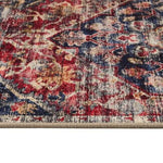 Eco - Washable Red Rug Medallion Design - Bargainia.com - 