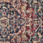 Eco - Washable Red Rug Medallion Design - Bargainia.com - 
