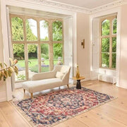 Eco - Washable Red Rug Medallion Design - Bargainia.com - 5026134622319 - HGECWA_ROYHER_120X185